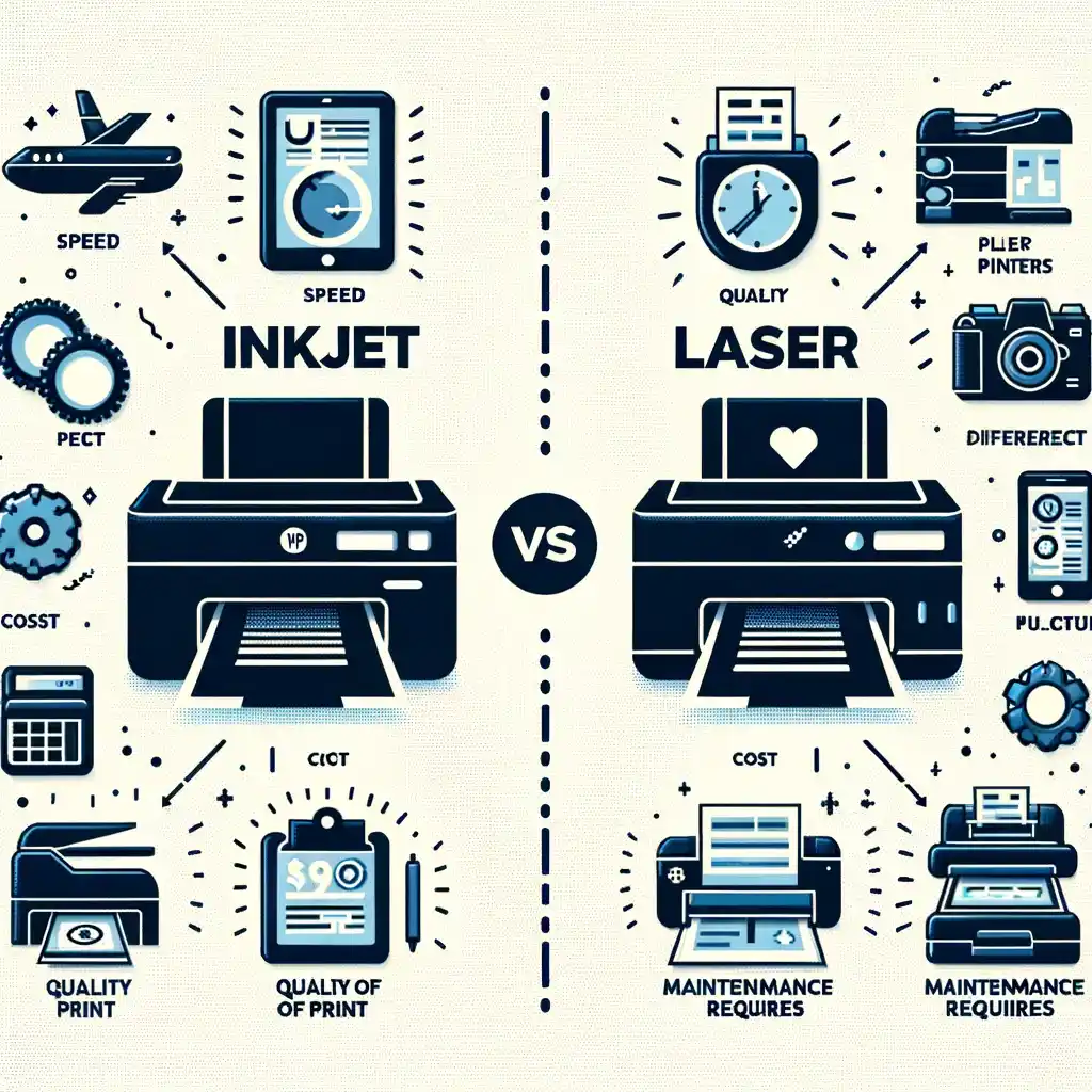 Різниця між струменевими та лазерними принтерами